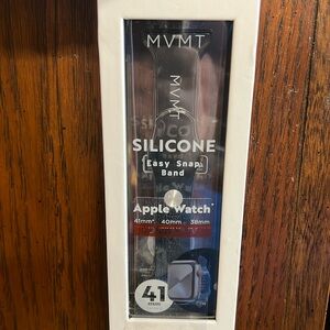 MVMT Silicone Easy Snap Band Apple Watch Black Wrist band